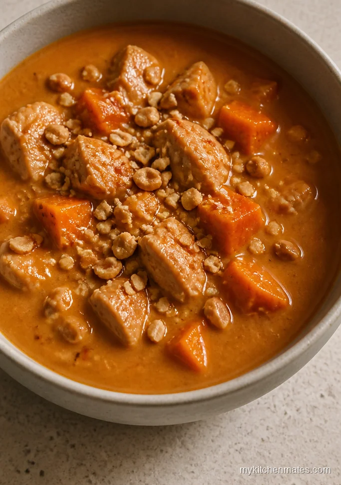 Slow Cooker Thai Peanut Chicken Soup