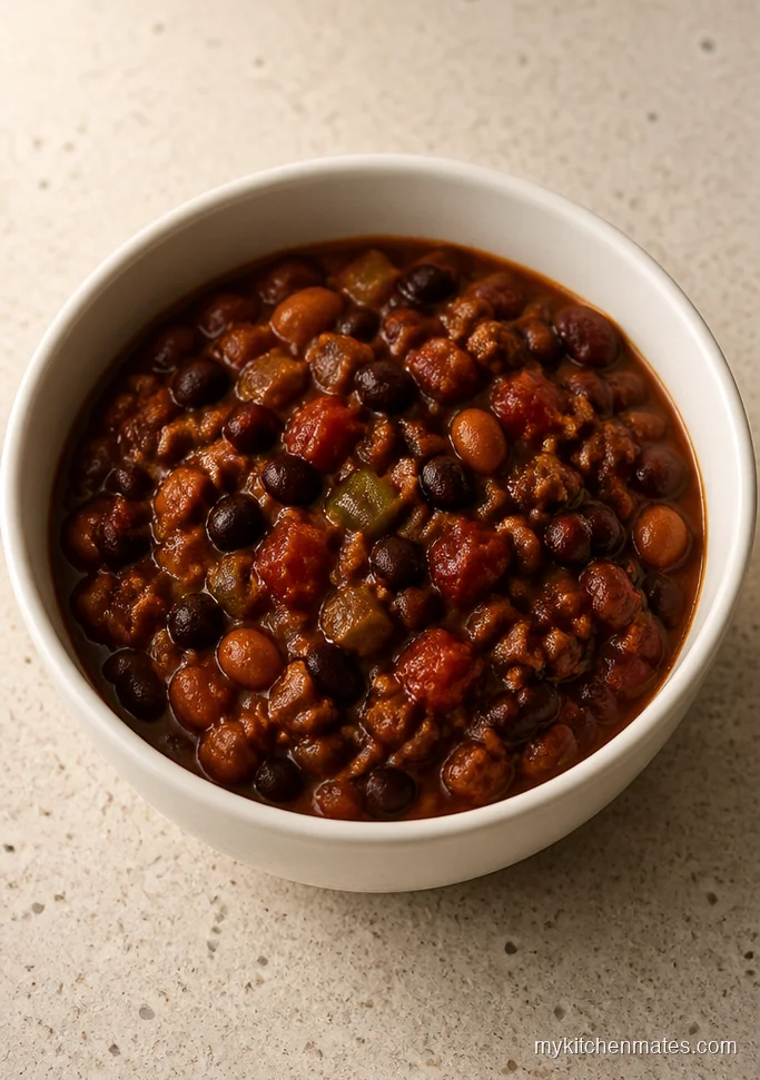 Slow Cooker Three Bean Chili