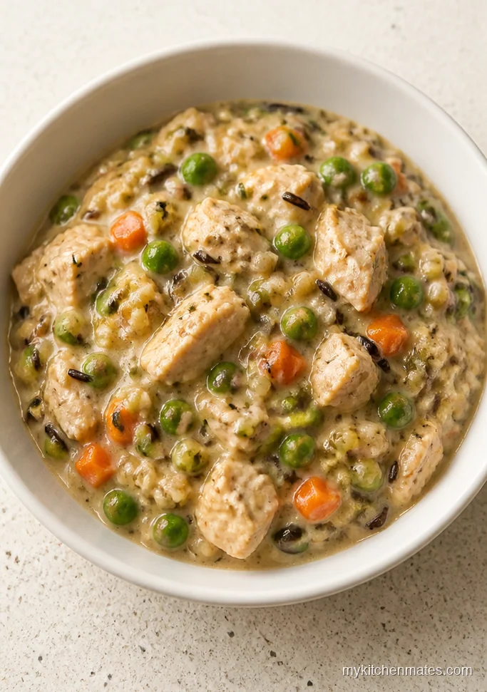 Slow Cooker Turkey Wild Rice Casserole