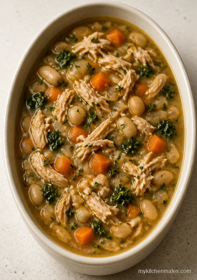 Slow Cooker White Bean Turkey Soup