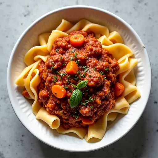 Slow-Simmered Heritage Beef and Herb Bolognese