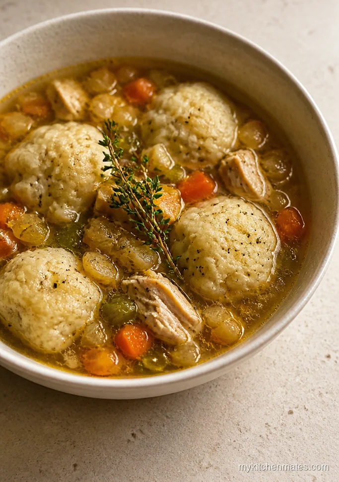 Small Batch Chicken and Dumpling Soup for Two