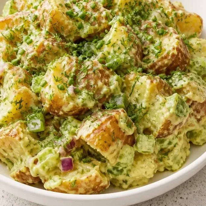 Crispy Smashed Potato Salad Smashed Potato Salad