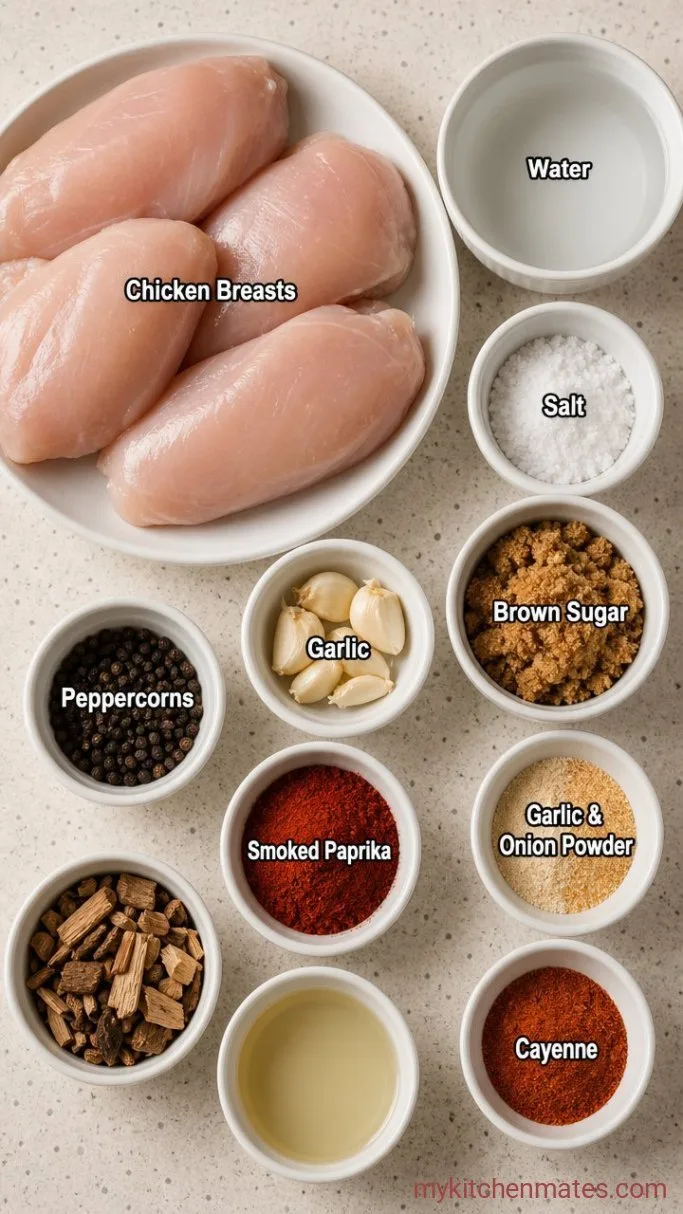 Juicy Smoked Chicken Breast Ingredients