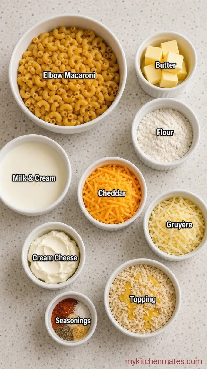 Smoked Mac and Cheese Ingredients