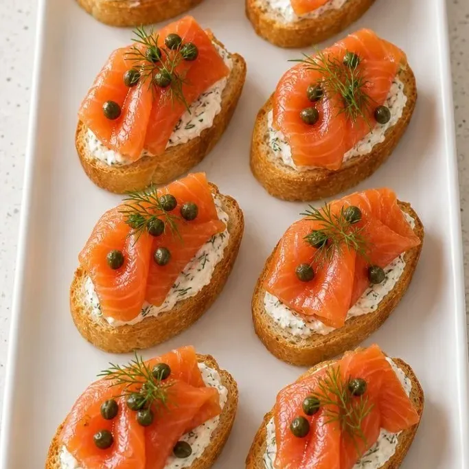 10-Minute Smoked Salmon Canapes Smoked Salmon Canapes