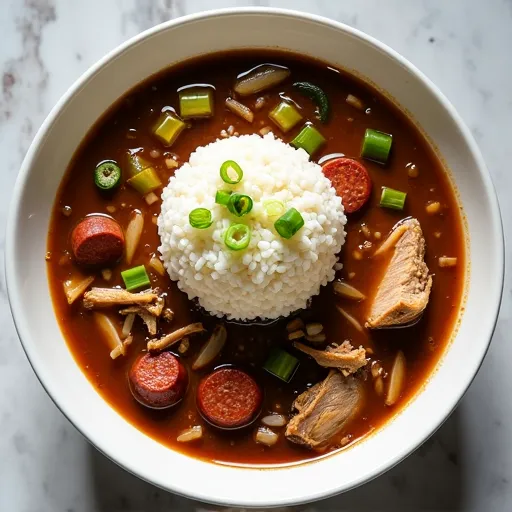 Smoked Turkey and Andouille Gumbo