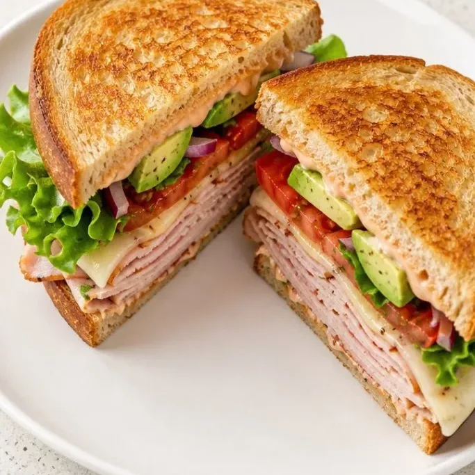 Quick Smoked Turkey Sandwich with Chipotle Mayo Smoked Turkey Sandwich