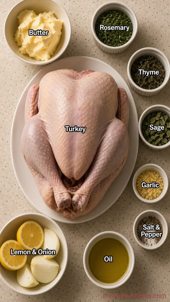Juicy Smoked Whole Turkey (Pellet Grill Method) Ingredients