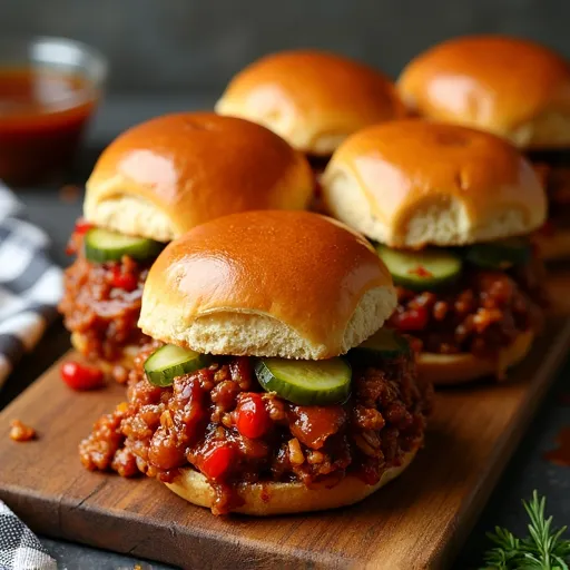 Smoky BBQ Turkey Sloppy Joe Sliders