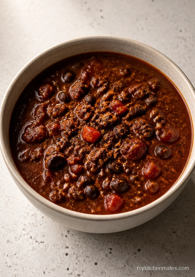 Smoky Black Bean and Ground Beef Soup