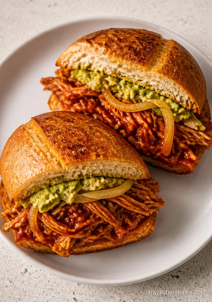 11 Crockpot Chicken Sandwich Recipes for Easy Weeknight Wins Smoky Chicken Tinga Sandwiches