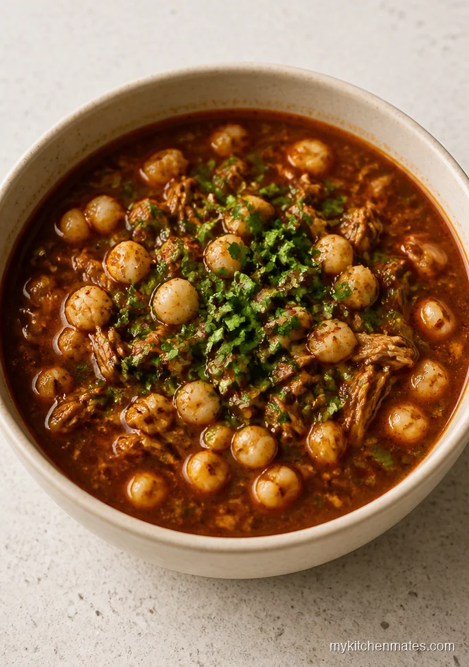 Smoky Chipotle Chicken Hominy Soup