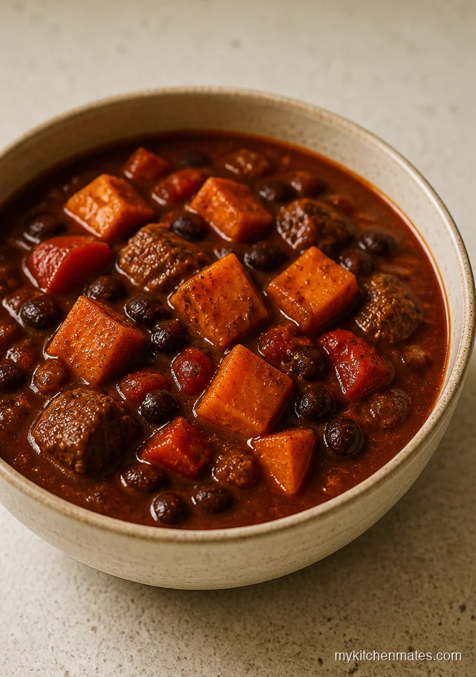 Smoky Chipotle Sweet Potato Beef Stew