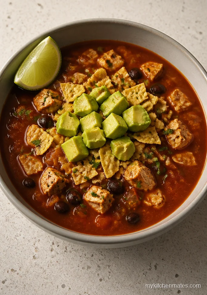 Smoky Tomato Chicken Tortilla Soup