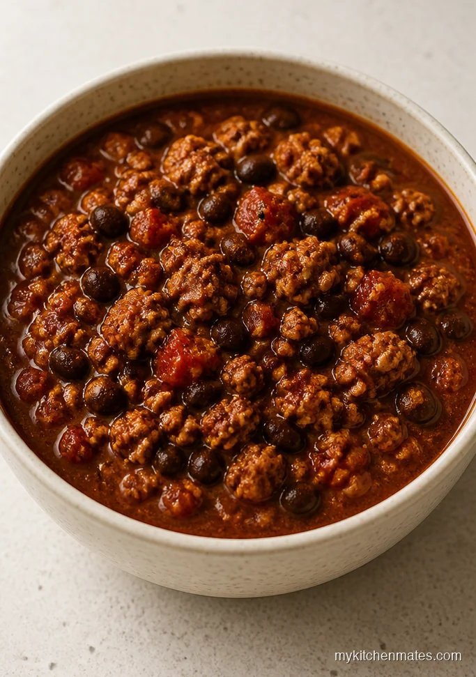 Smoky Turkey And Black Bean Chili