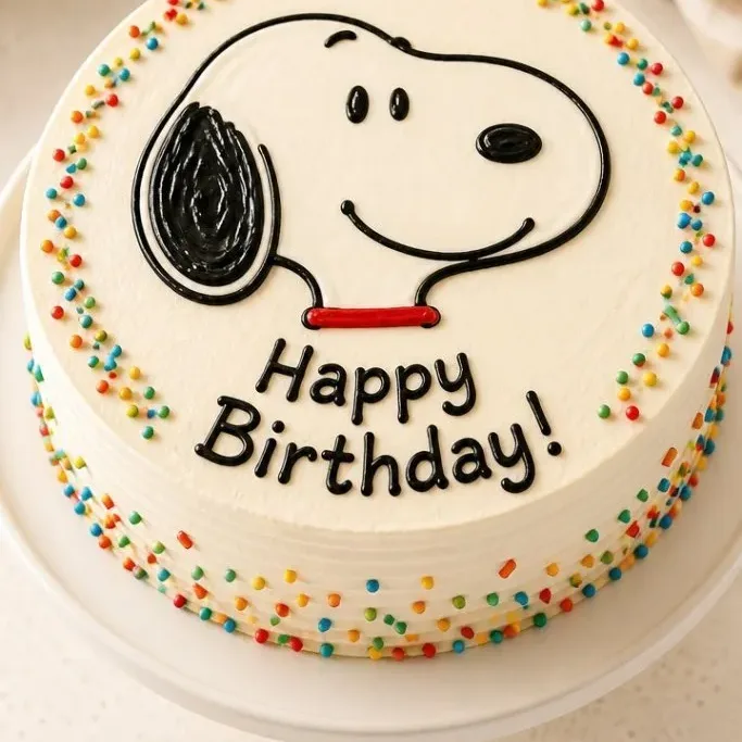 Snoopy Birthday Cake