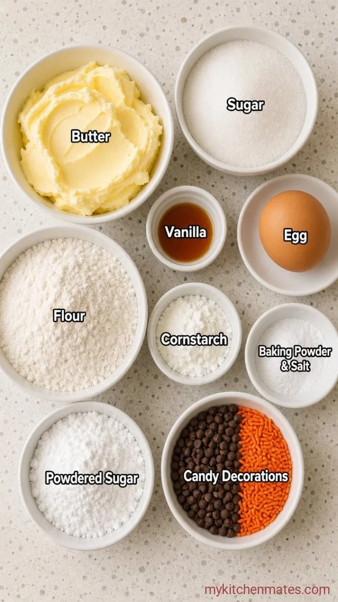 No-Spread Snowman Sugar Cookies Ingredients