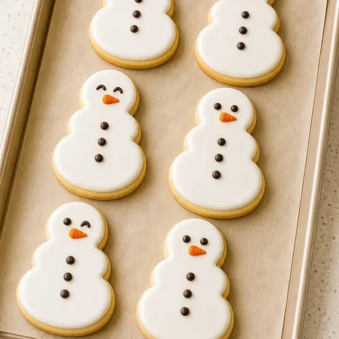 Snowman Sugar Cookies