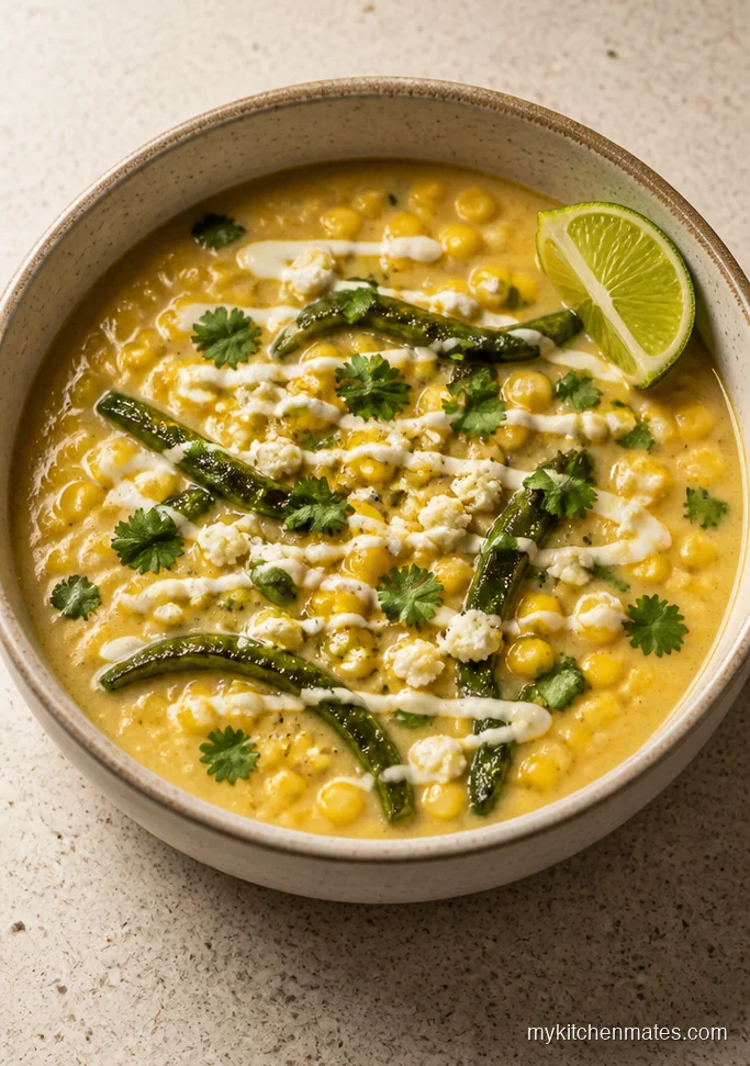 Sopa de Elote con Rajas
