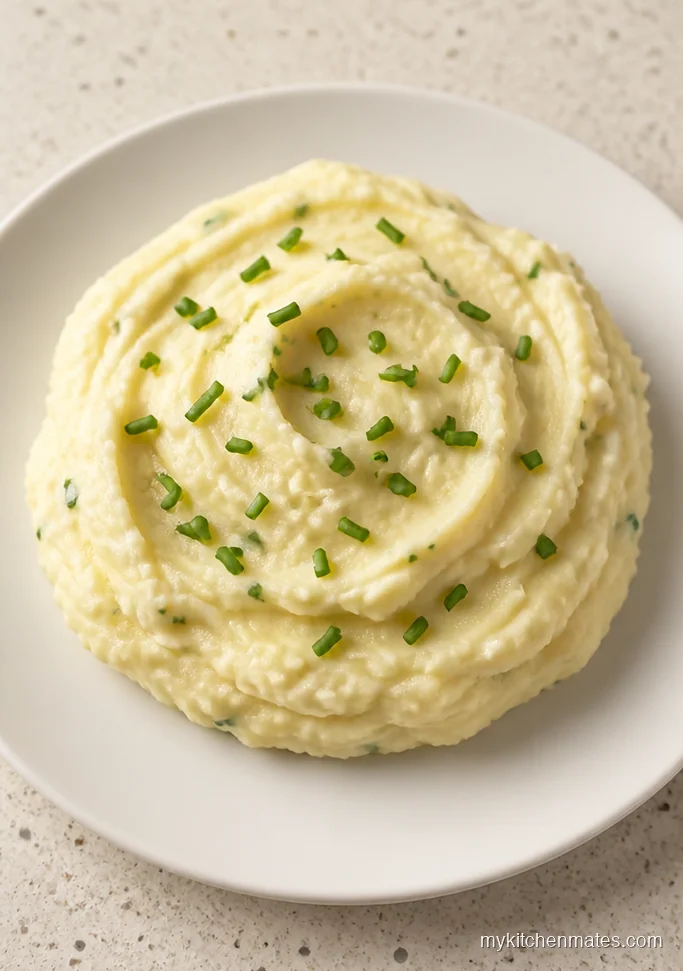 Sour Cream and Chive Crockpot Mashed Potatoes