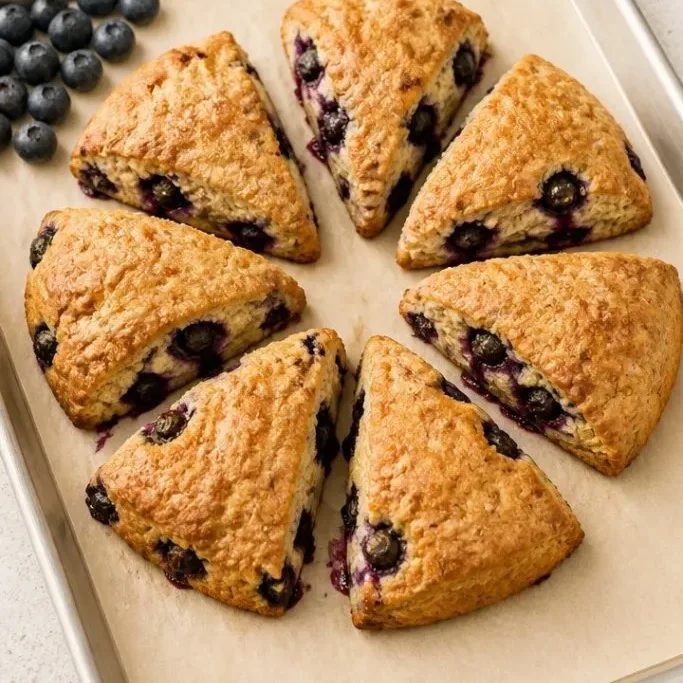 Sourdough Blueberry Scones