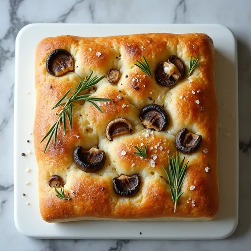 Sourdough Focaccia with Wild Mushrooms