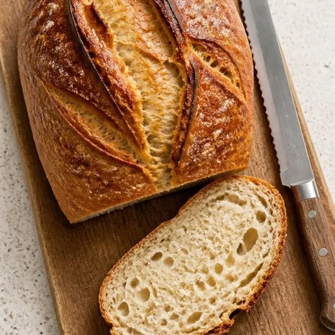 Crusty Overnight Sourdough Italian Bread Sourdough Italian Bread