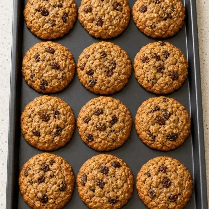 Sourdough Oatmeal Raisin Cookies