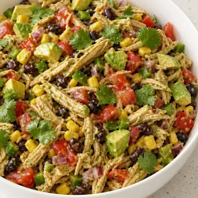 Southwest Shredded Chicken Salad