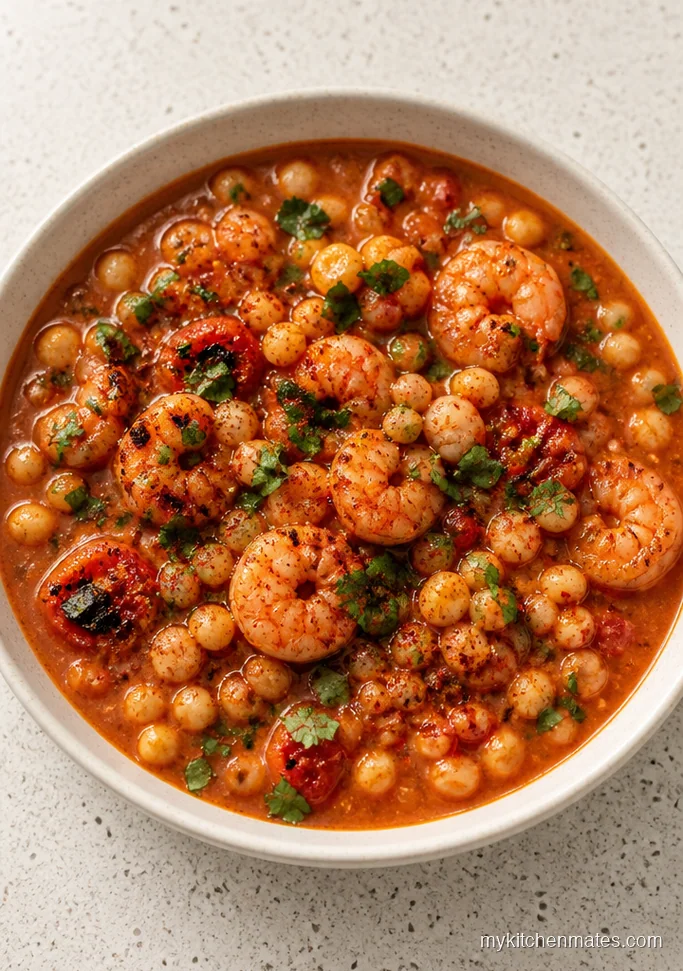 Southwestern Shrimp Hominy Stew