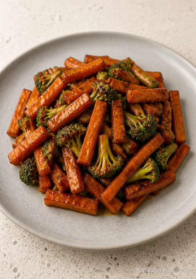 Soy Garlic Sweet Potato Stir Fry