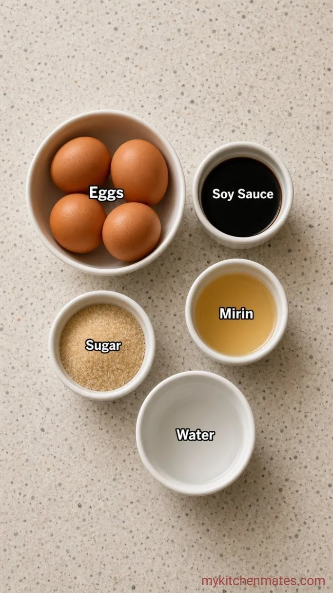 4-Ingredient Soy Sauce Eggs for Ramen Ingredients