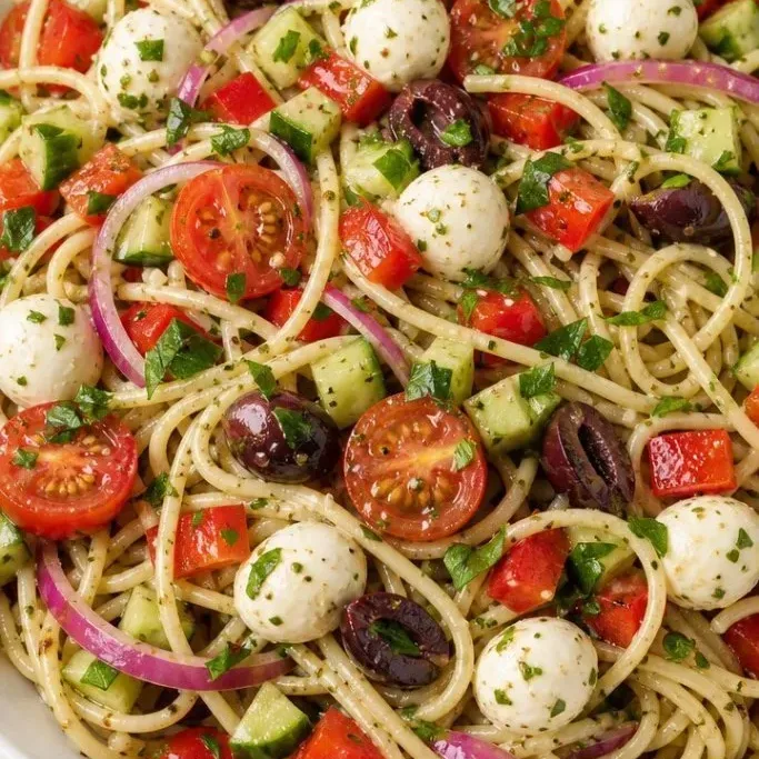 Easy 25-Minute Spaghetti Pasta Salad Spaghetti Pasta Salad