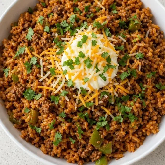 Spanish Rice with Ground Beef