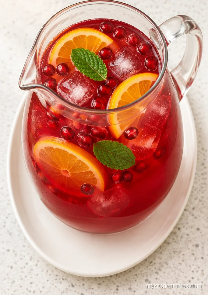 Sparkling Pomegranate Orange Punch
