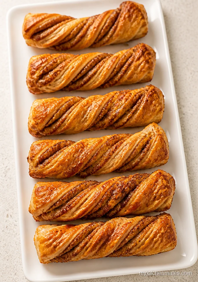 Spiced Apple Puff Pastry Twists