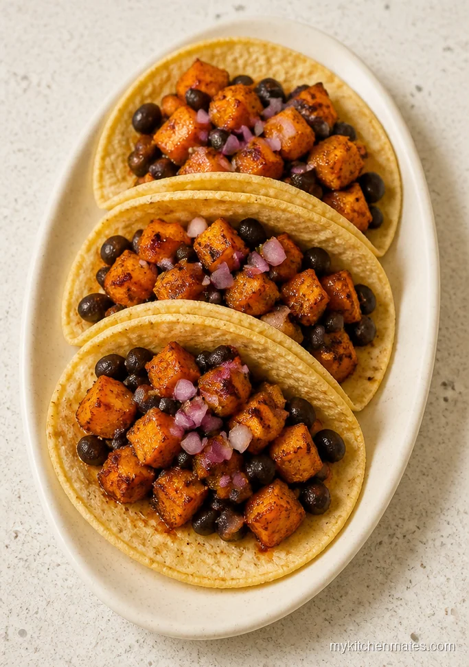 Spiced Butternut Squash and Black Bean Tacos