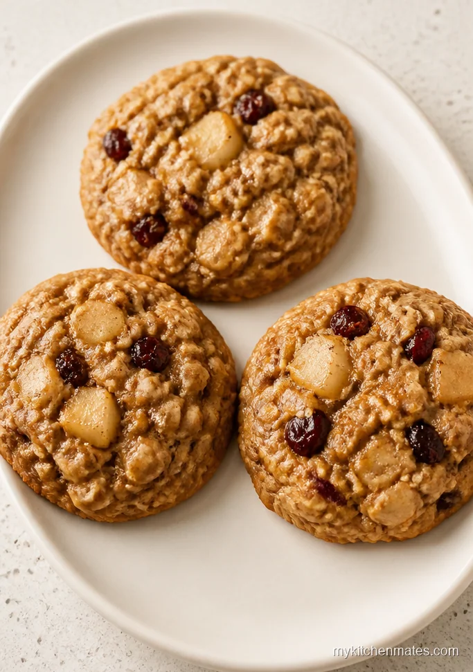 Spiced Pear Oatmeal Cookies