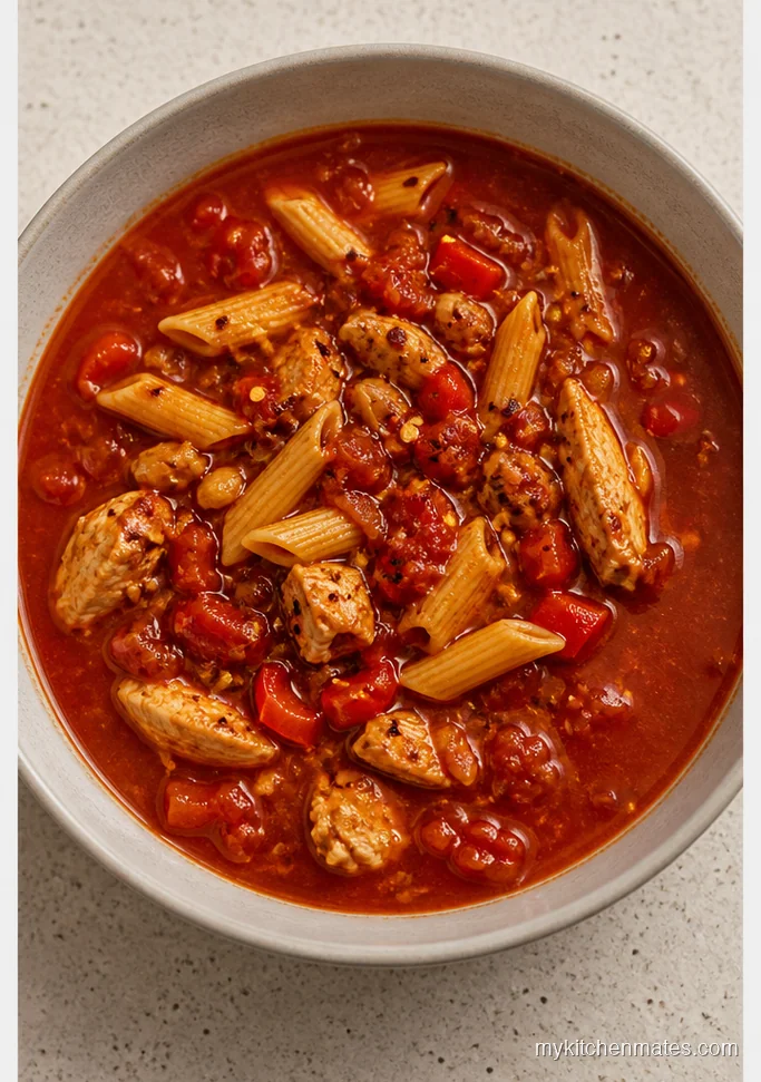Spicy Arrabbiata Chicken Soup