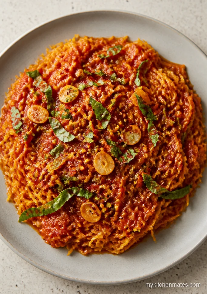 Spicy Arrabbiata Spaghetti Squash