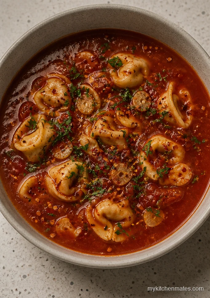 11 Crockpot Tortellini Soup Recipes for Cozy Low Effort Dinners Spicy Arrabbiata Tortellini Soup