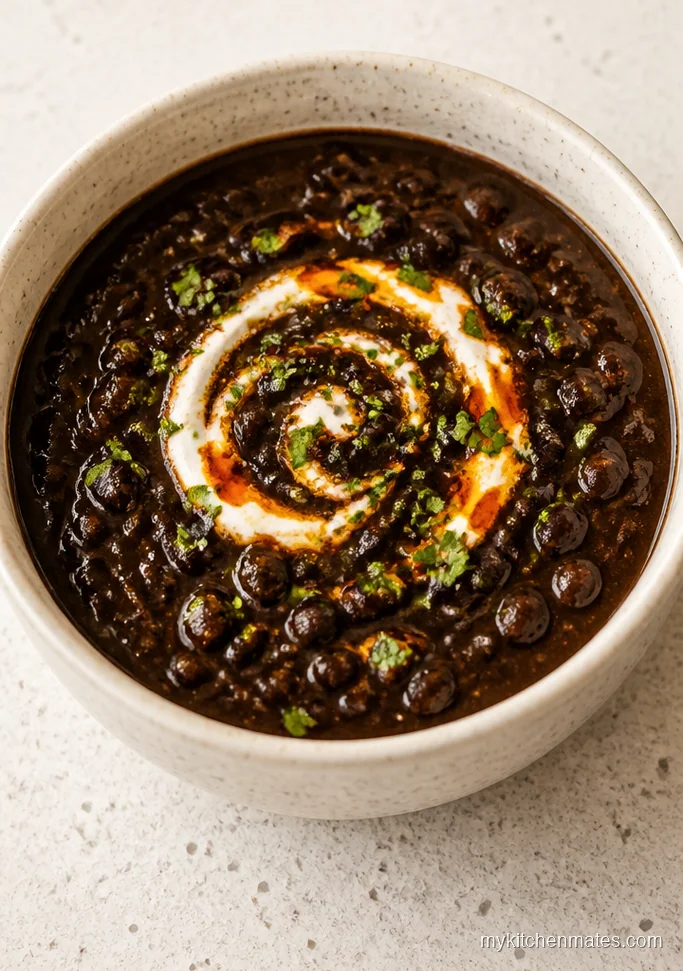 Spicy Black Bean Soup for Two
