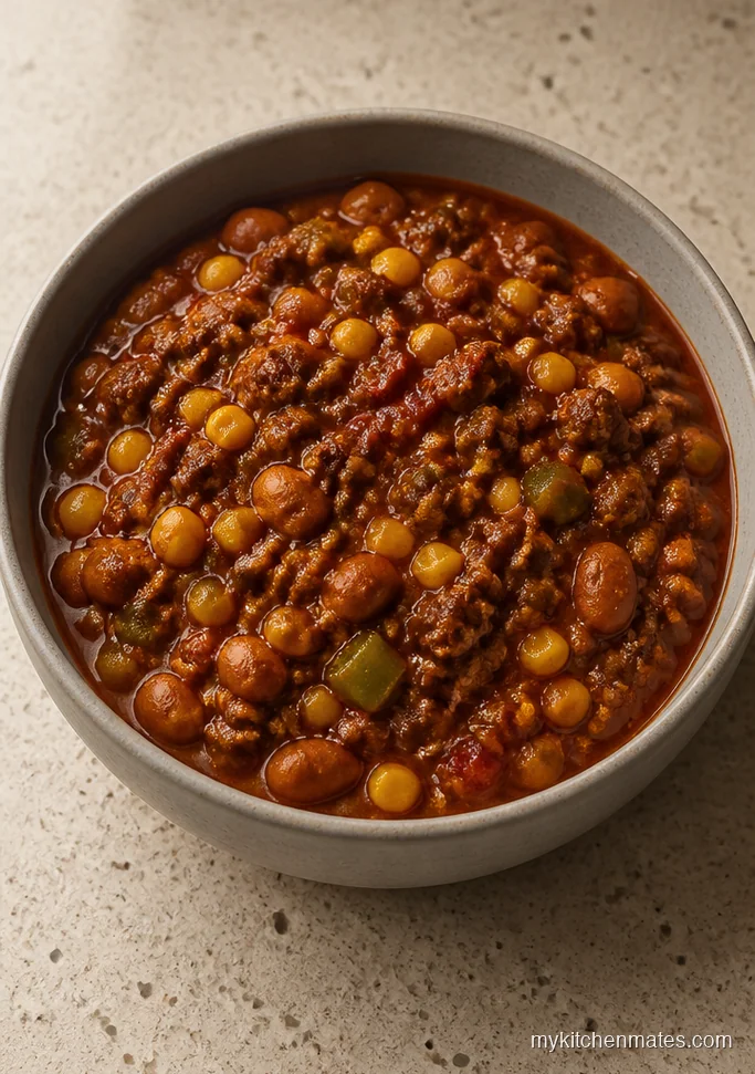 Spicy Cajun Beef Chili with Corn