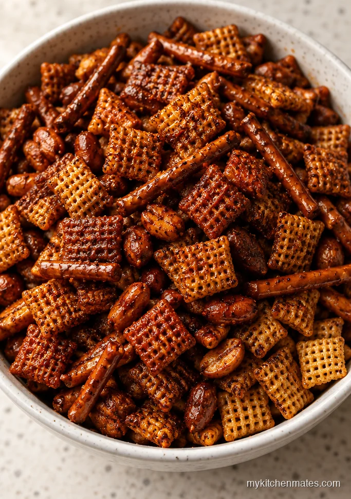 Spicy Cajun Christmas Chex Mix