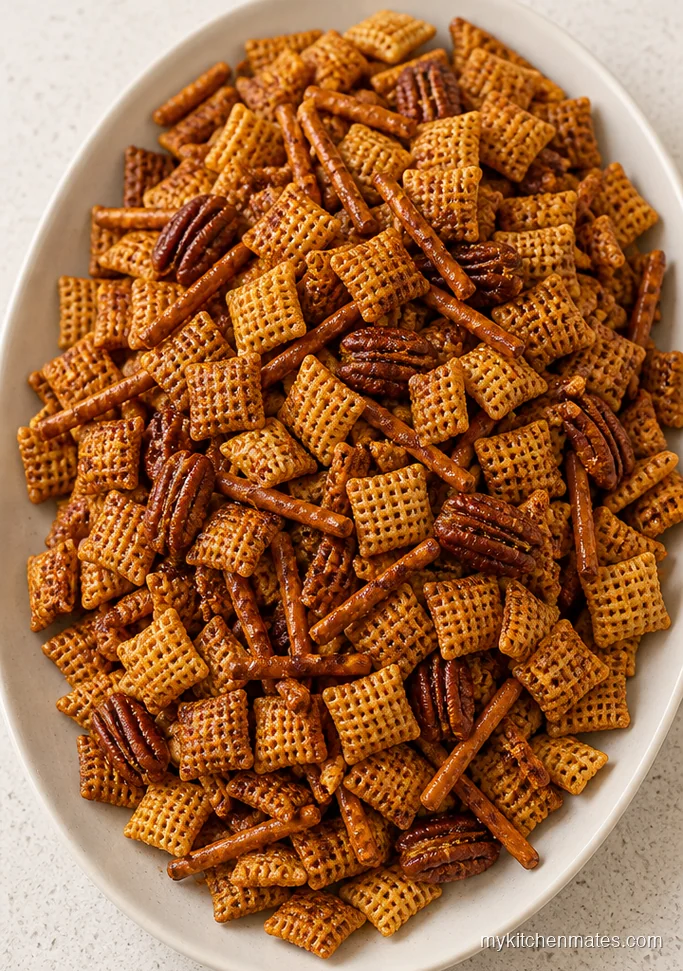 Spicy Cajun Crockpot Chex Mix