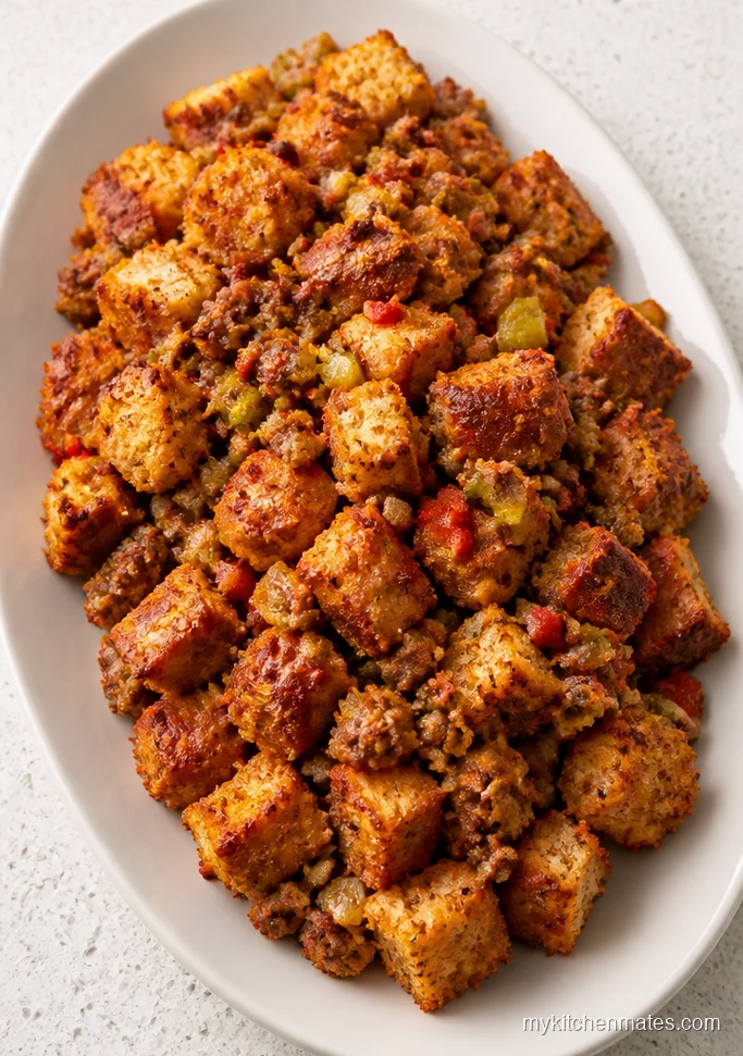 Spicy Cajun Sausage Stuffing
