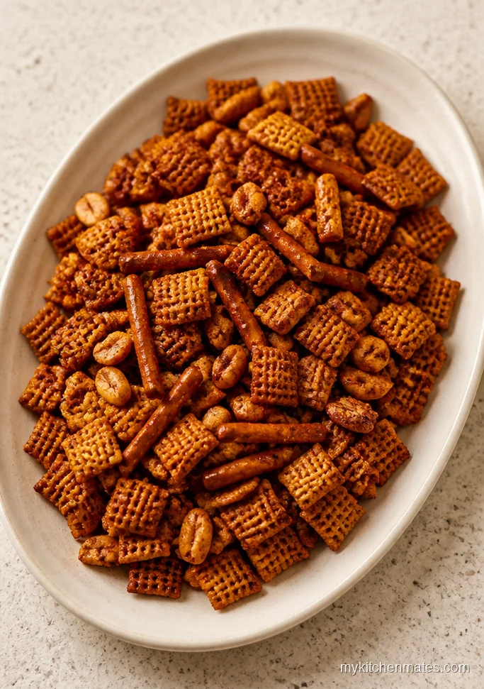 Spicy Cayenne Fall Chex Mix
