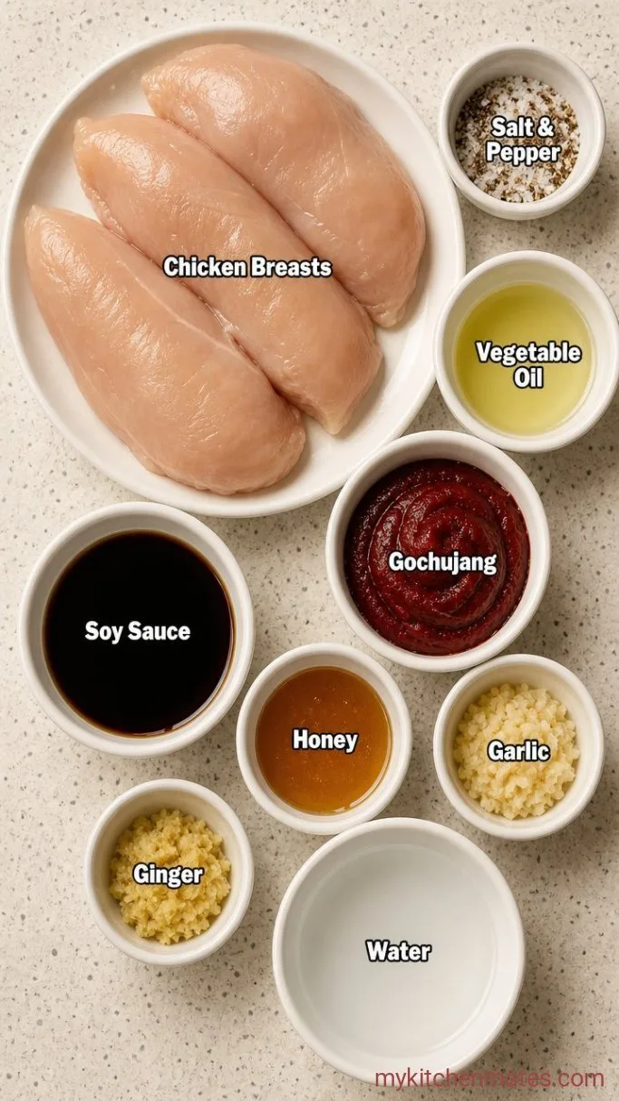 20-Minute Spicy Chicken Breast Ingredients