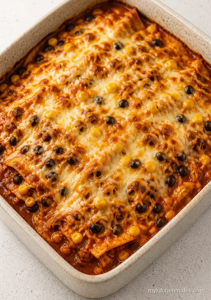 Spicy Chicken Enchilada Casserole for Two
